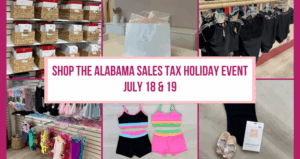 Alabama Sales Tax Holiday
